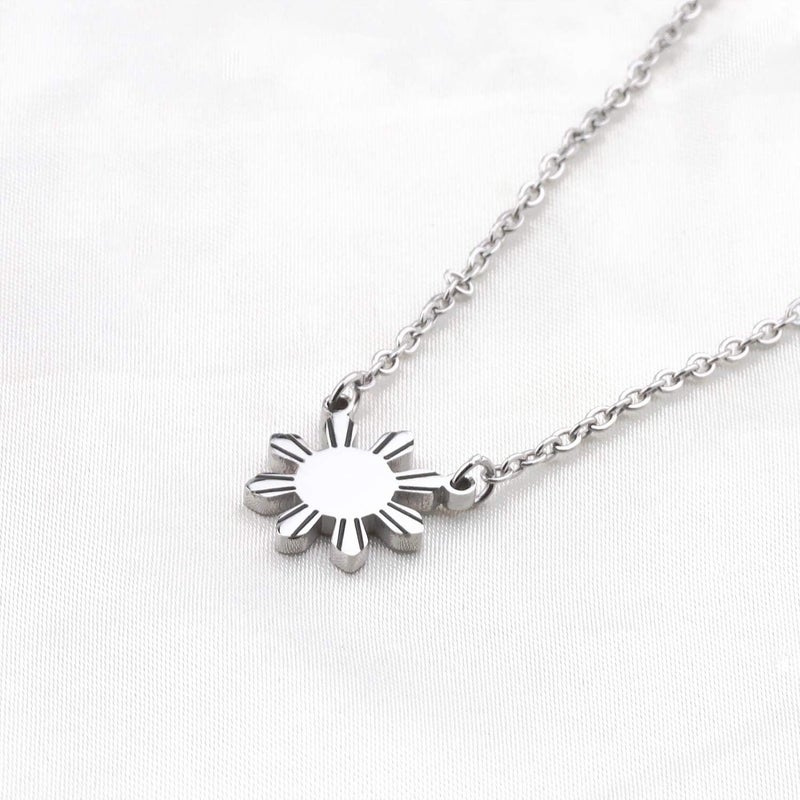 MYOSPARK Philippines Sun Necklace - Star Necklace Philippine Pride Jewelry Gift For Filipino - Image 3